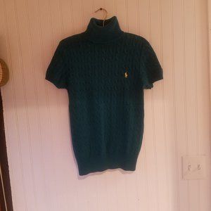 Ralph Lauren Short Sleeve Turtleneck Cardigan